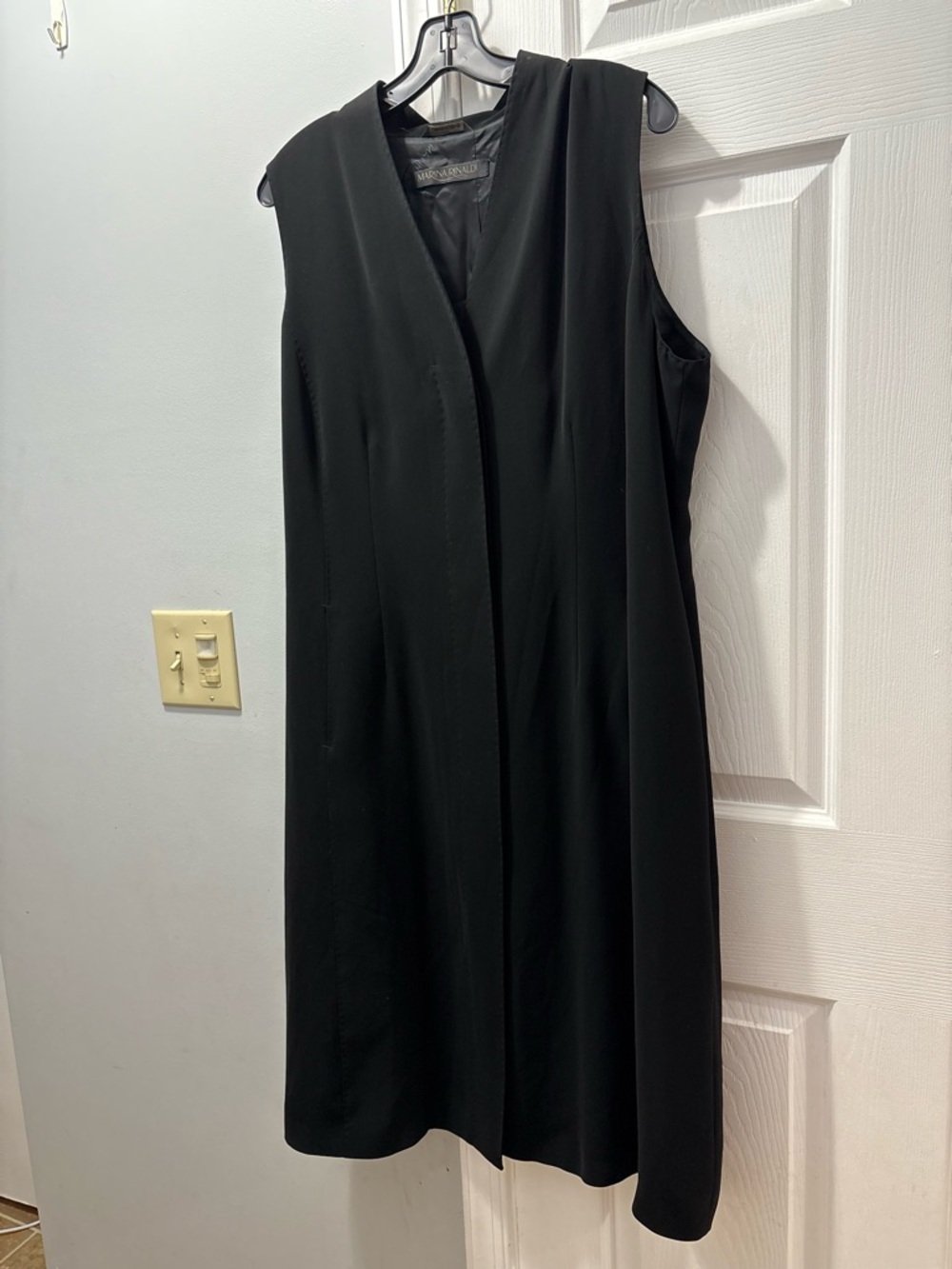 Marina Rinaldi Gilet Waistcoat/ Dress In Black Size 25/ US Large